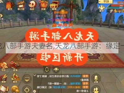 天龙八部手游夫妻名,天龙八部手游：缘定一生！