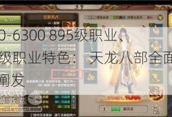 010-6300 895级职业、95级职业特色： 天龙八部全面职业阐发