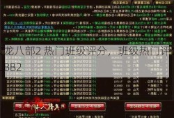 天龙八部2 热门班级评分，班级热门评分TLBB2