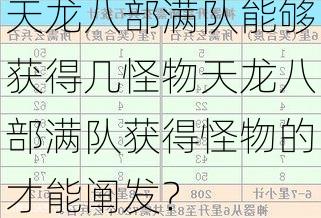 天龙八部满队能够获得几怪物天龙八部满队获得怪物的才能阐发？<span class='www.xcskx.cna3c6b3025dedb7be chameleon-code-v2'></span>  第1张